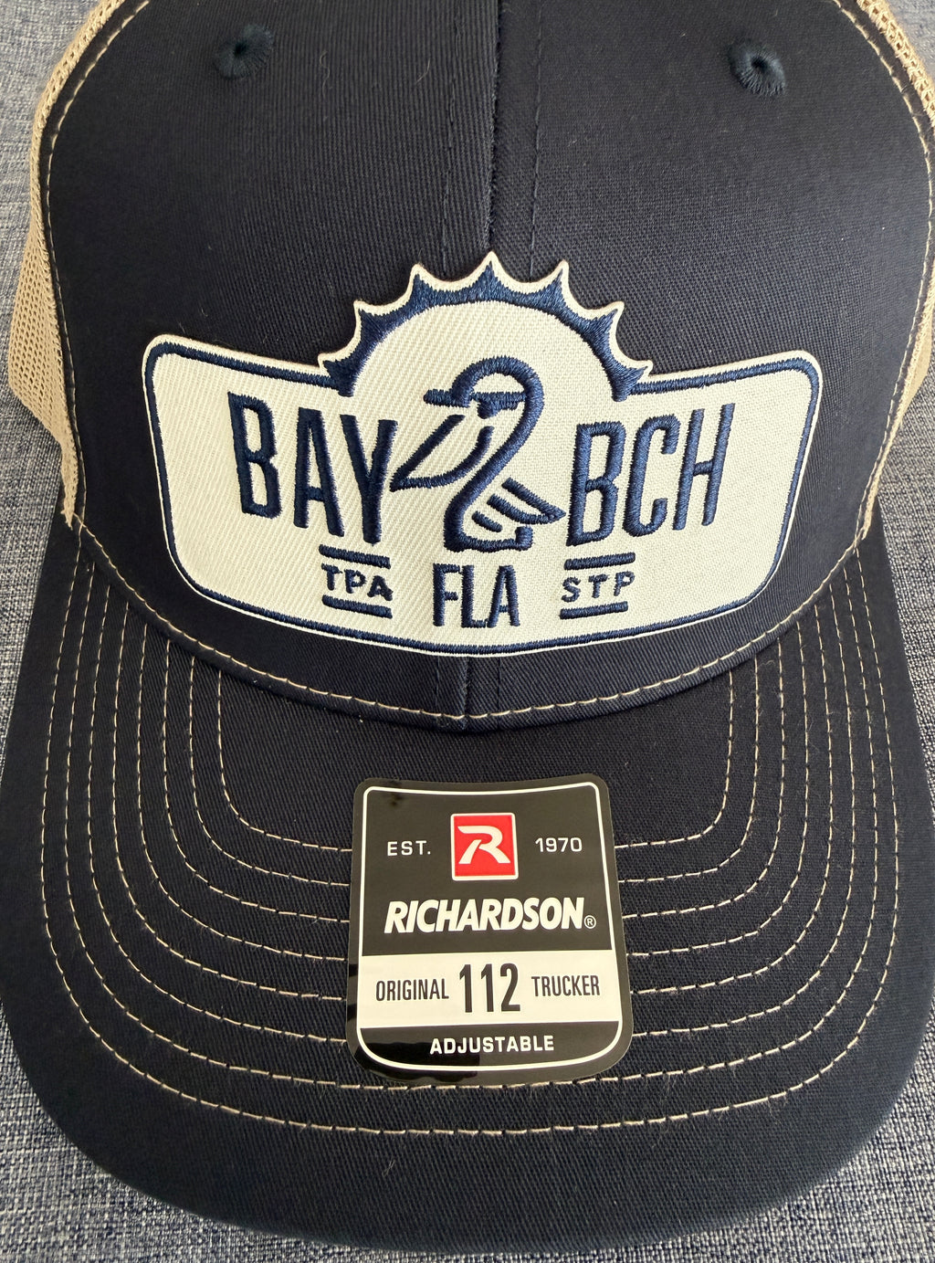 Bay2Beach Trucker Hat-Navy
