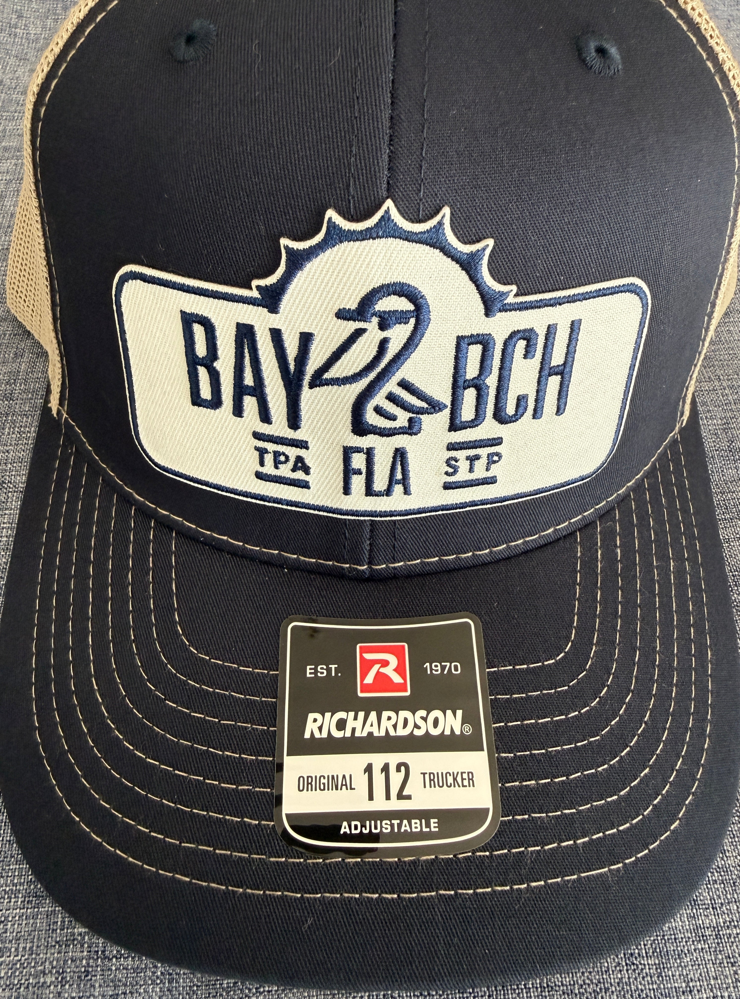 Bay2Beach Trucker Hat-Navy